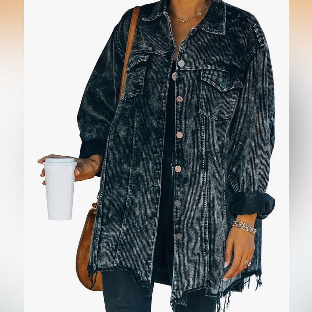 Amazon Women's Black Corduroy Jacket